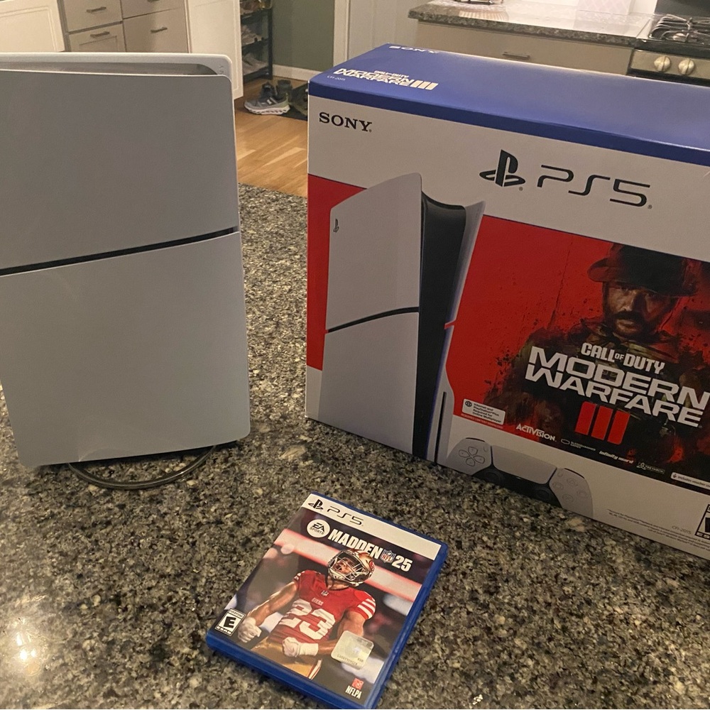 Sony PS5 Disc Console Modern Warfare Bundle - White + JBL Quantum Headset,& more